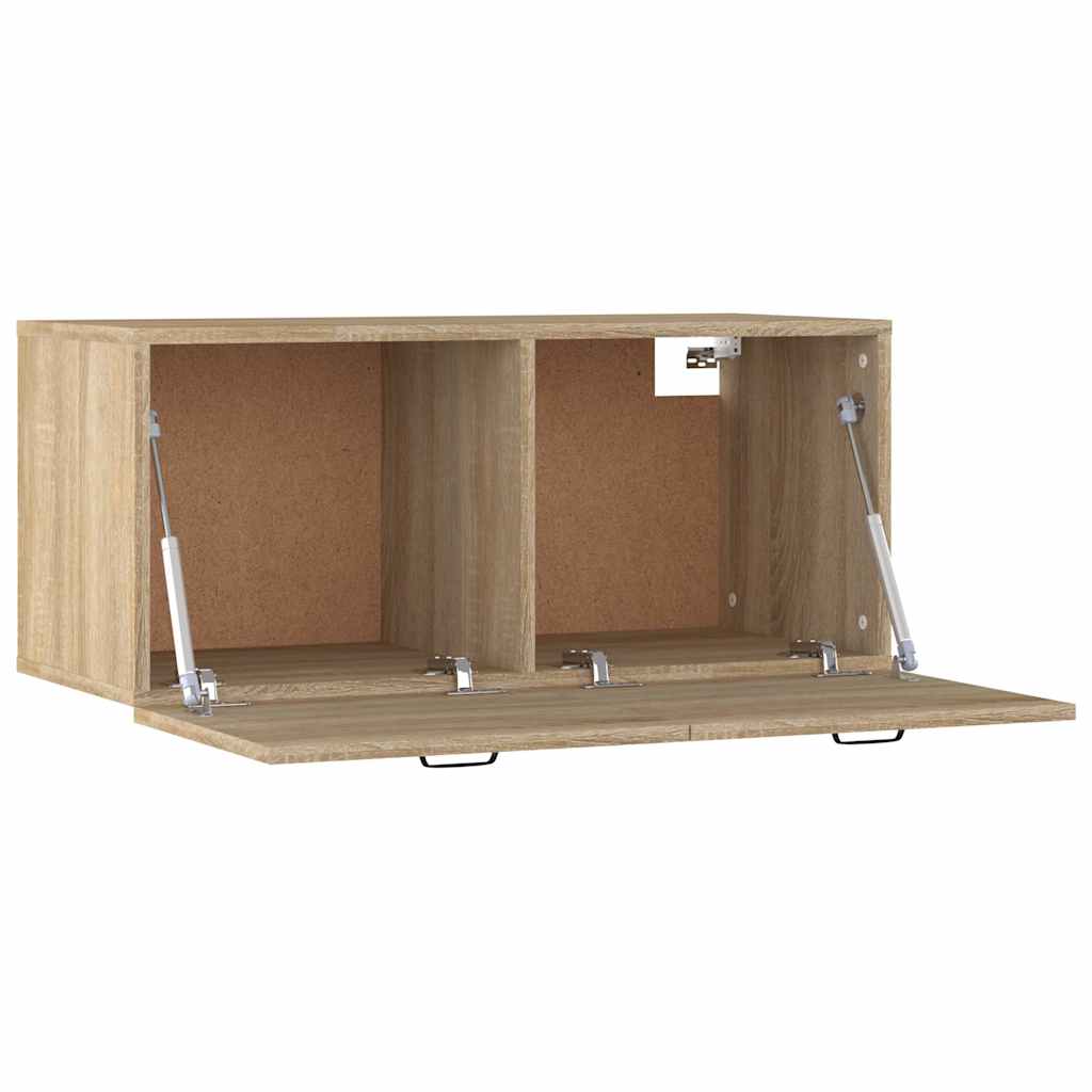 vidaXL Wall Cabinet Sonoma Oak 80x36.5x35 cm Engineered Wood 6