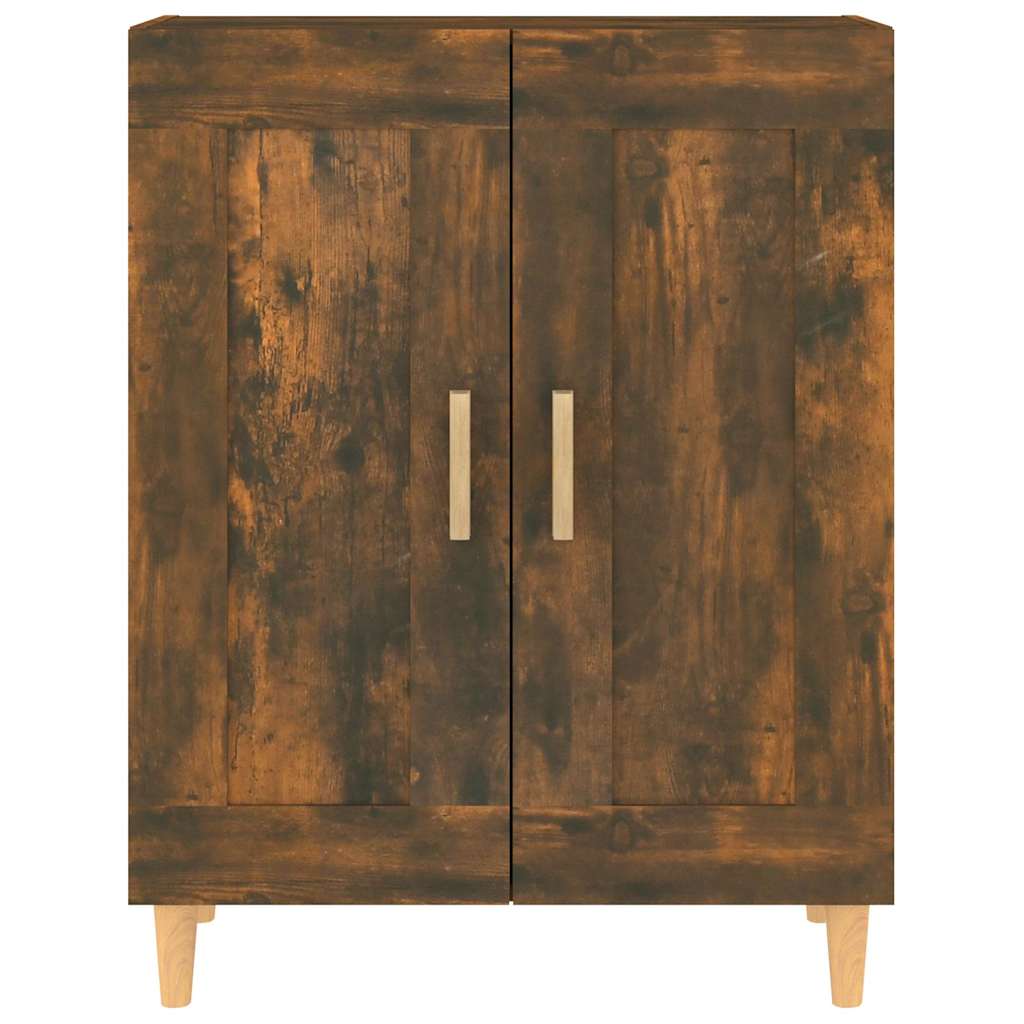 vidaXL Sideboard Smoked Oak 69.5x34x90 cm Engineered Wood 6