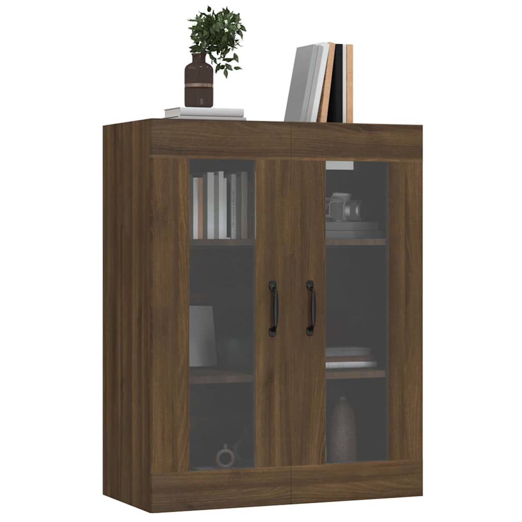 vidaXL Hanging Wall Cabinet Brown Oak 69.5x34x90 cm 6