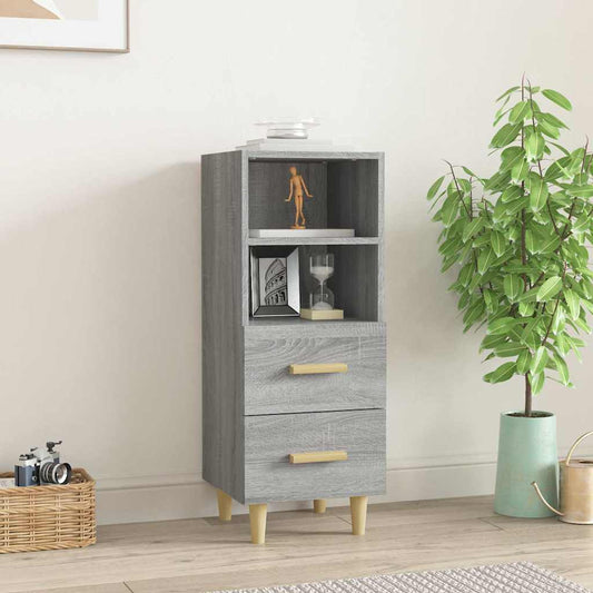 Sideboard 34,5x34x90 cm Engineered Wood Grey sonoma