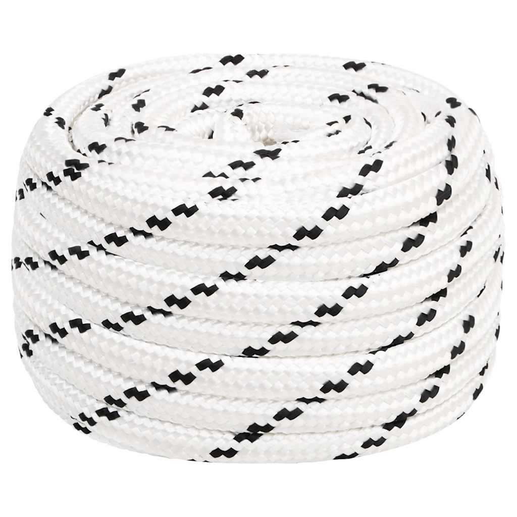 vidaXL Work Rope Polyester White Length 100 m