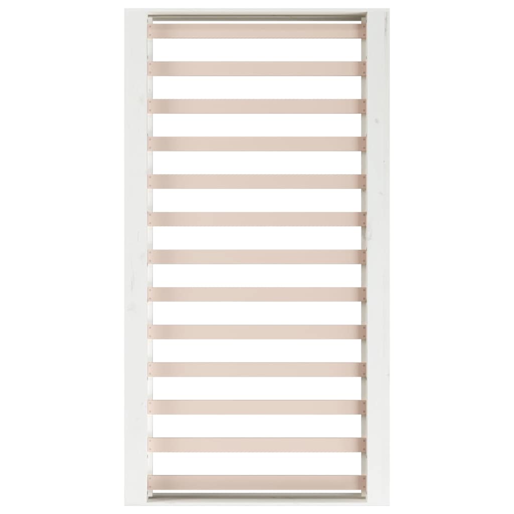 vidaXL Bed Frame without Mattress White 90x200 cm Solid Wood 6
