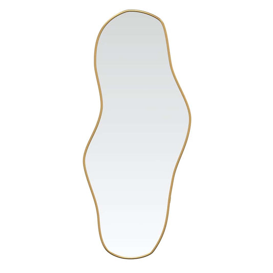 vidaXL Wall Mirror Gold 100x45 cm 2
