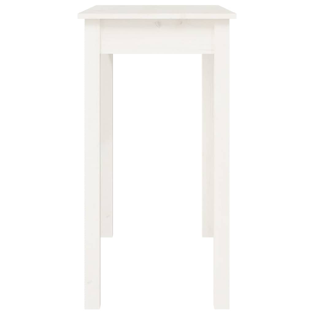 vidaXL Console Table White 80x40x75 cm Solid Wood Pine 6