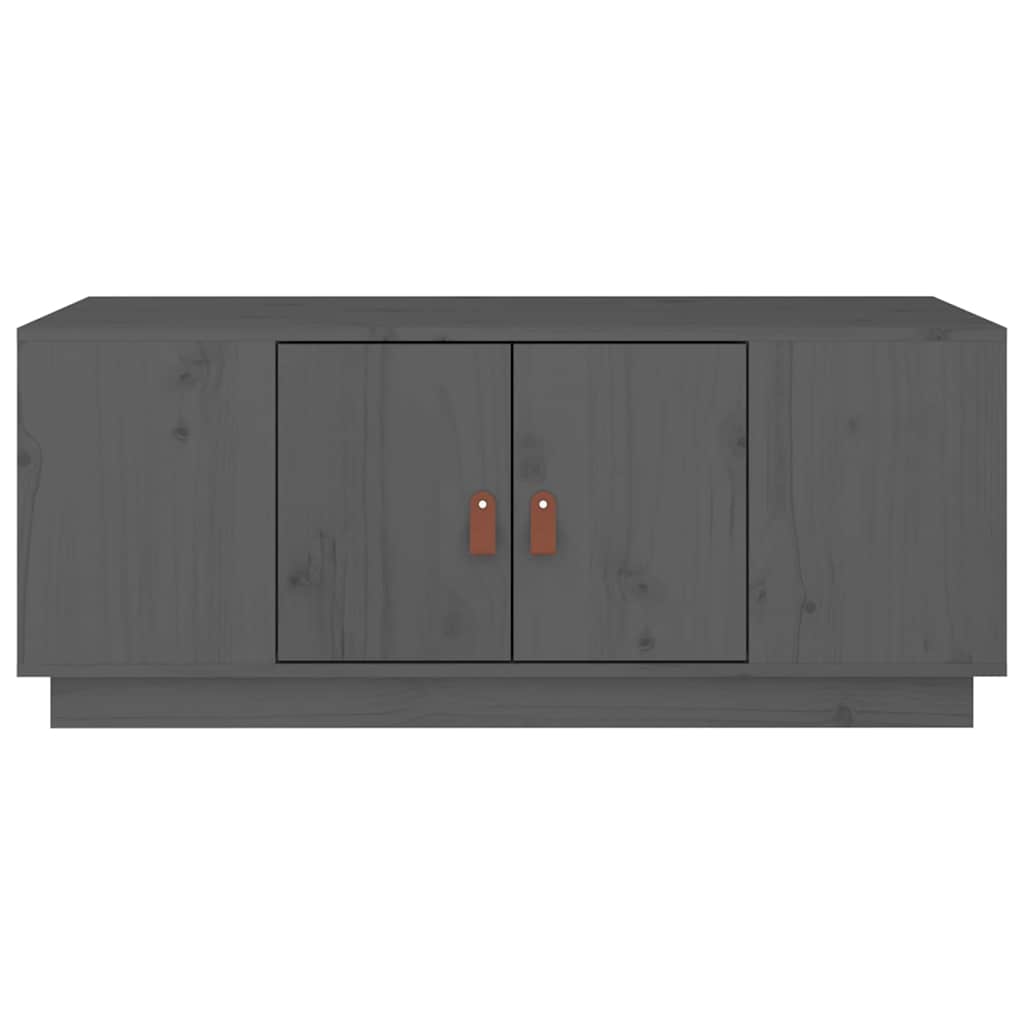 vidaXL Coffee Table | Grey | Solid pine wood | 100x50 cm; Moderate 6
