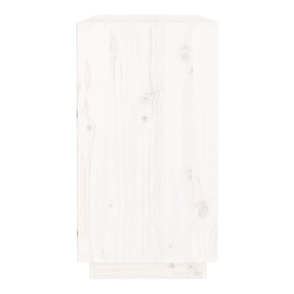Sideboard 100x40x75 cm Solid Wood Pine White