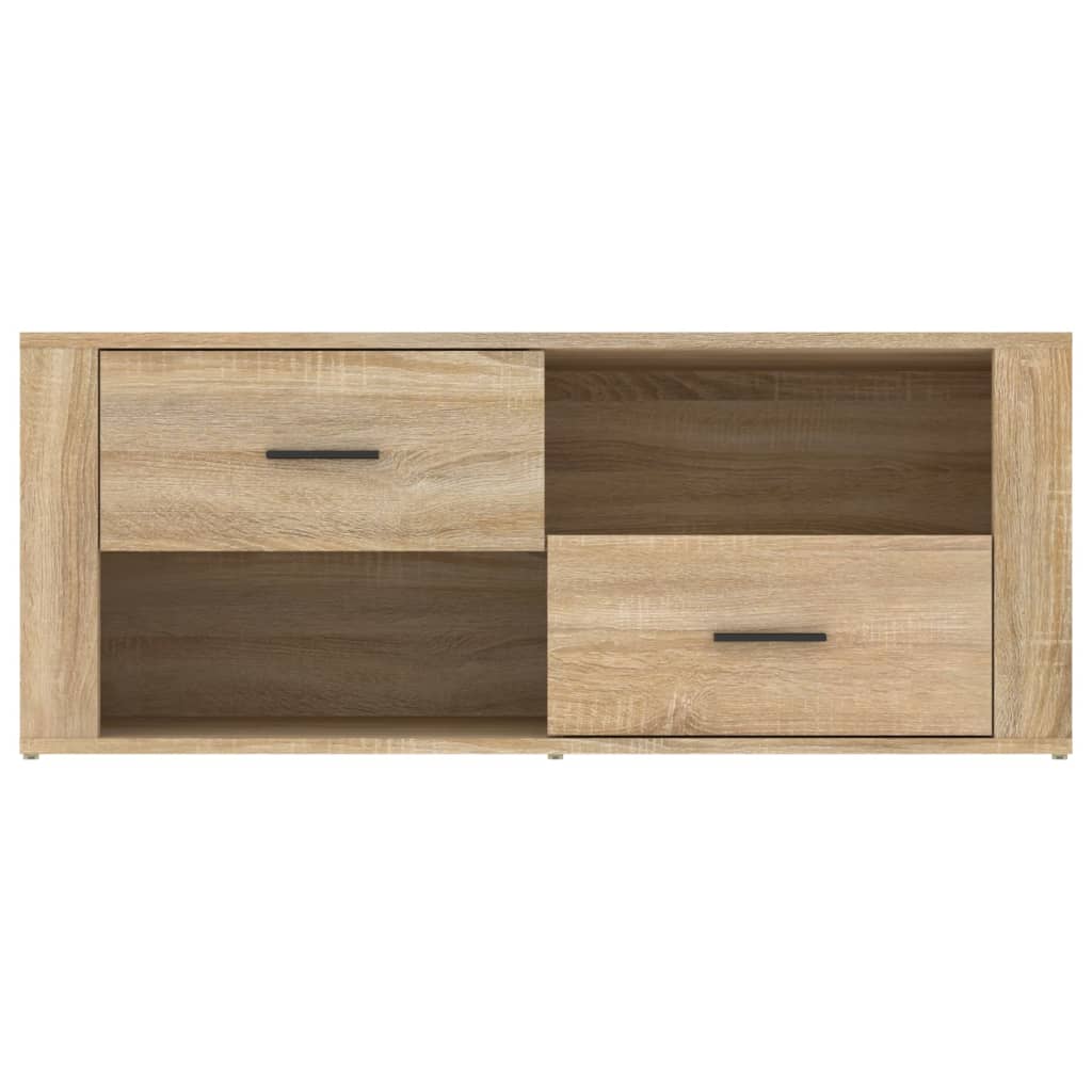 vidaXL TV Cabinet Sonoma Oak 100x35x40 cm Engineered Wood 6