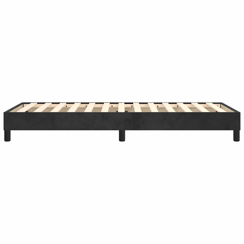 vidaXL Box Spring Bed Frame Black Single Velvet 6