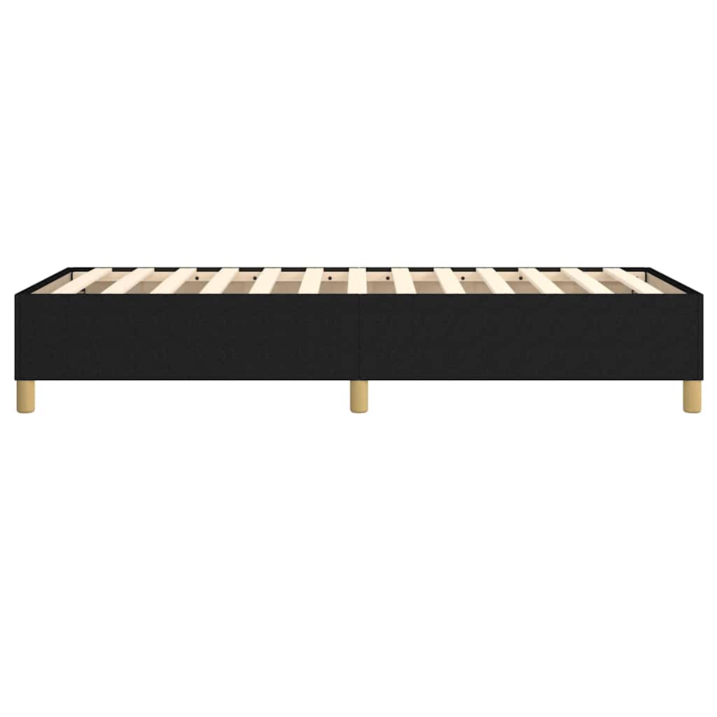 vidaXL Box Spring Bed Frame Black Single Fabric 6