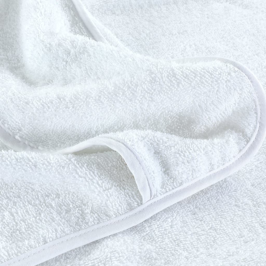 vidaXL Beach Towels 6 pcs White 60x135 cm Fabric 400 GSM 6