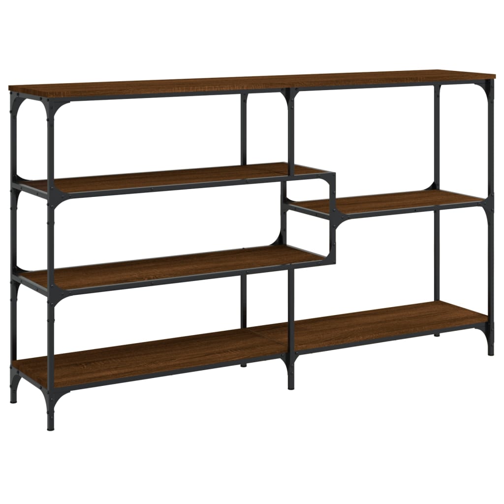 vidaXL Console Table Brown Oak 160x32x95 cm Engineered Wood 6