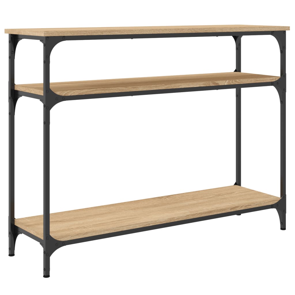 vidaXL Console Table Sonoma Oak 100x29x75 cm Engineered Wood 6