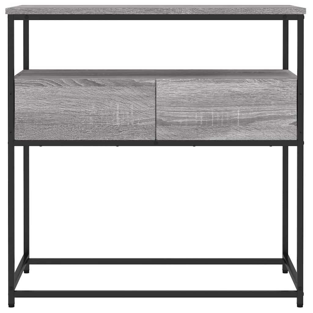 vidaXL Console Table Grey Sonoma 75x40x75 cm Engineered Wood 6