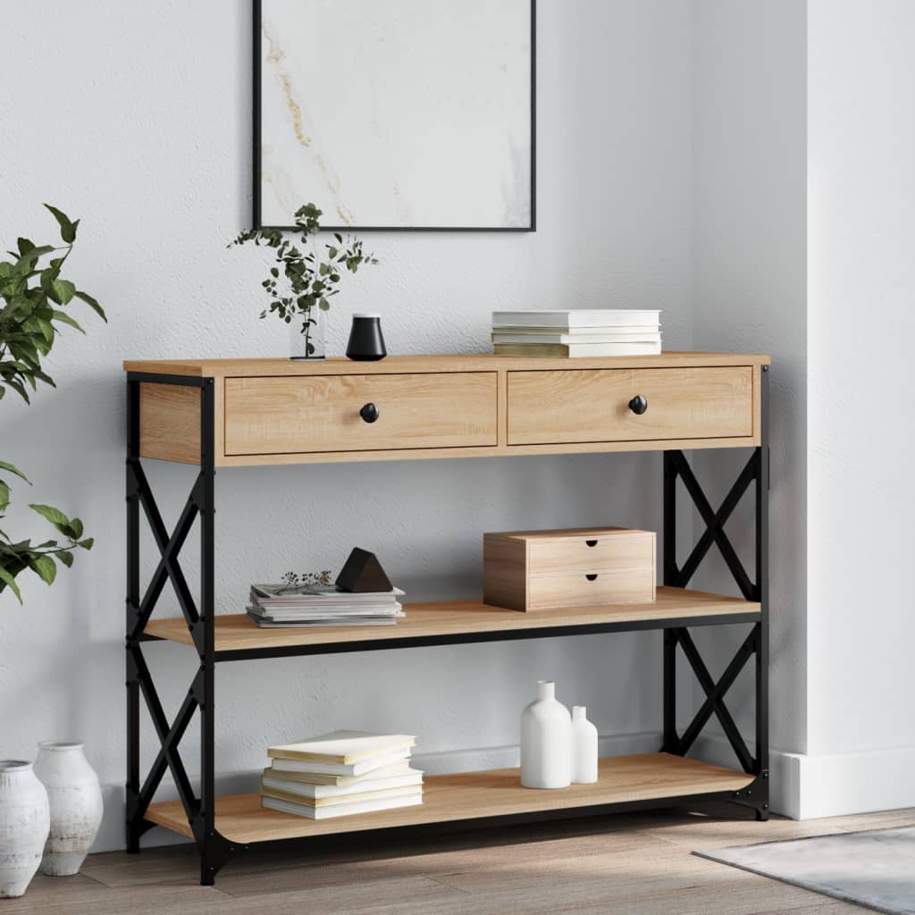 vidaXL Console Table 75x28x75 cm Engineered Wood