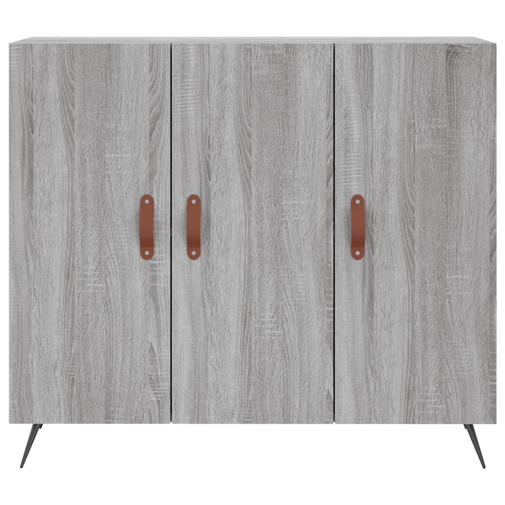 vidaXL Sideboard Grey Sonoma 90x34x80 cm Engineered Wood 6