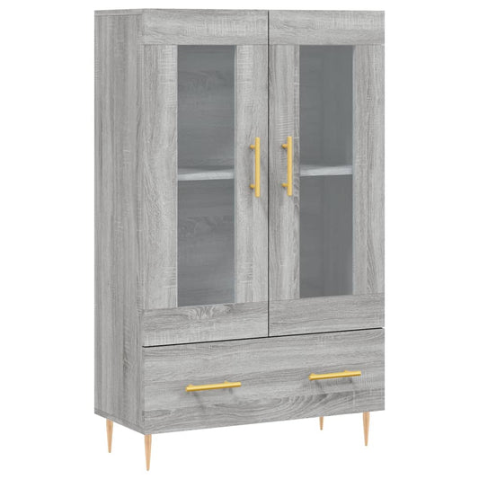 vidaXL Highboard Grey Sonoma 69,5x31x115 cm Engineered Wood 2