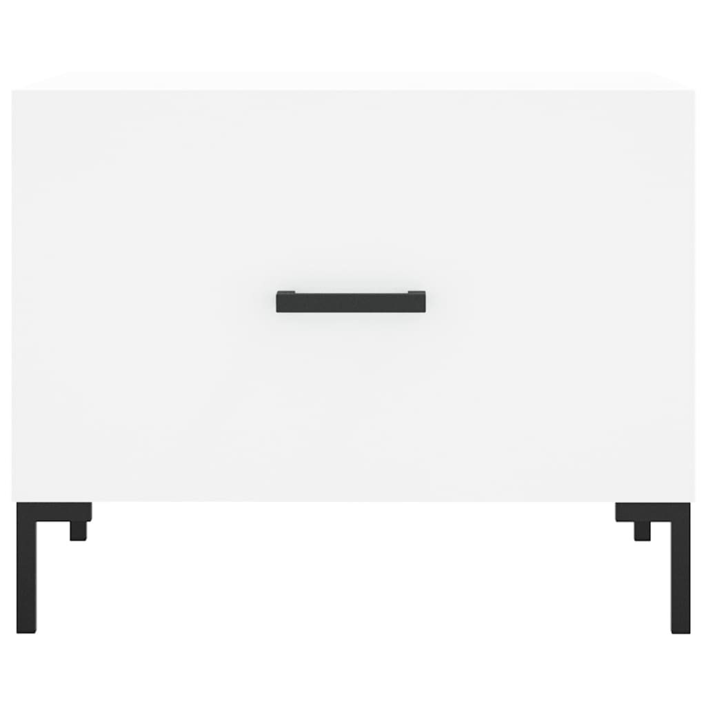 vidaXL Coffee Tables 2 pcs White 50x50x40 cm Engineered Wood 6