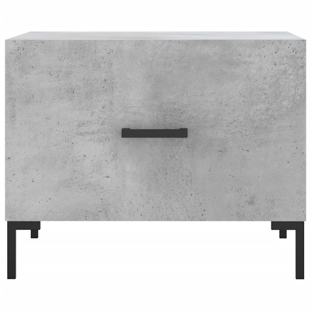 vidaXL Coffee Tables 2 pcs Concrete Grey 50x50x40 cm Engineered Wood 6