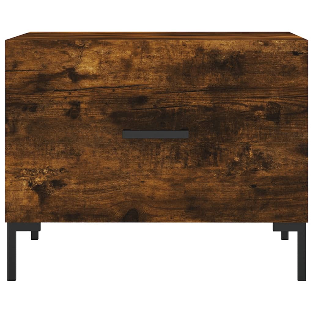 vidaXL Coffee Tables 2 pcs Smoked Oak 50x50x40 cm Engineered Wood 6