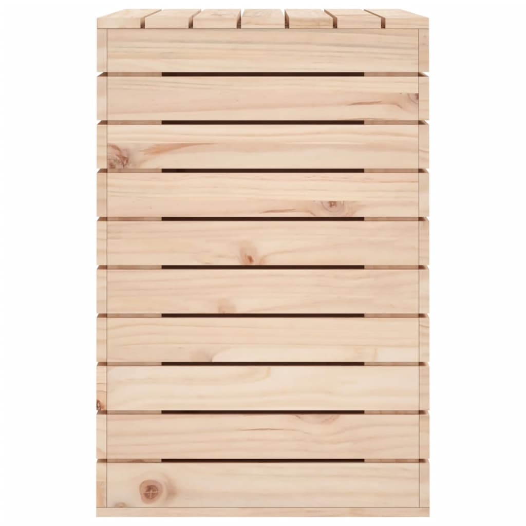vidaXL Laundry Basket 88.5x44x66 cm Solid Wood Pine 6