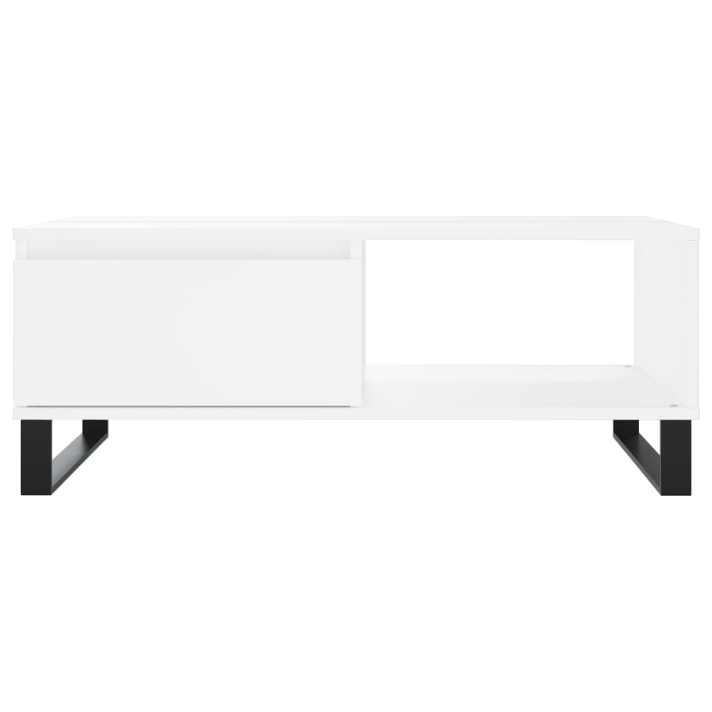 Coffee Table 90x60x35 cm Engineered Wood White