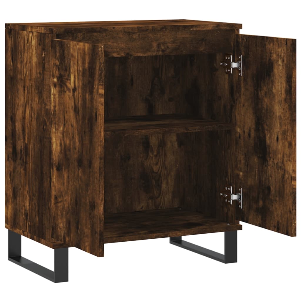 vidaXL Sideboard Smoked Oak 60x35x70 cm Engineered Wood 6