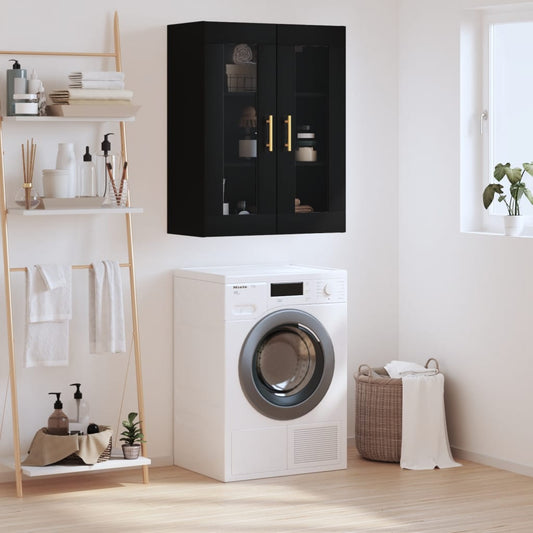 Wall Mounted Cabinet 69,5x34x90 cm Black