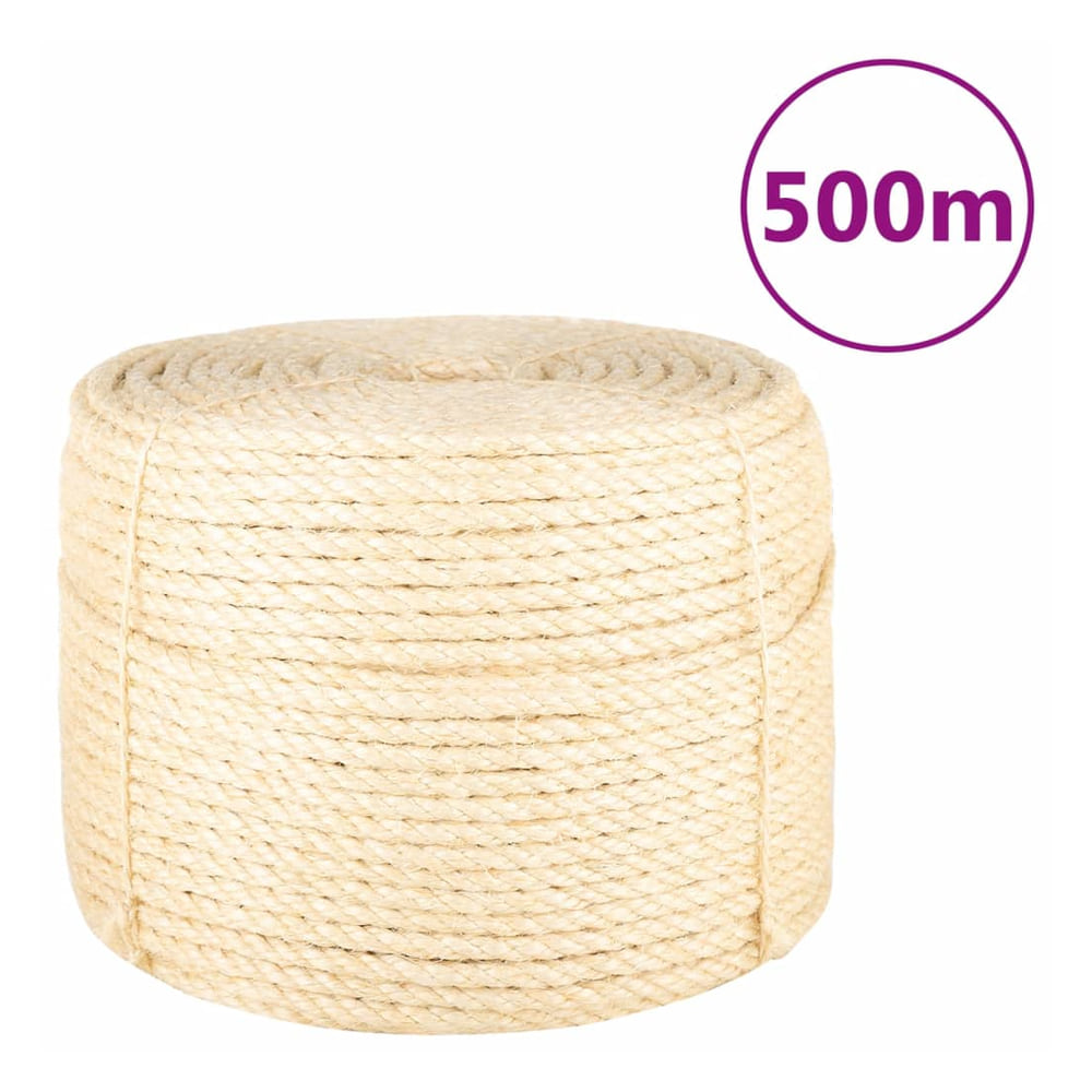 Rope 100% Sisal Length 500 m 10 mm