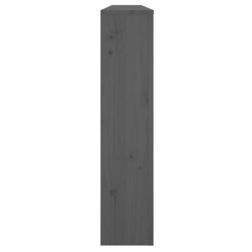 vidaXL Radiator Cover Grey 169x19x84 cm Solid Wood Pine 6