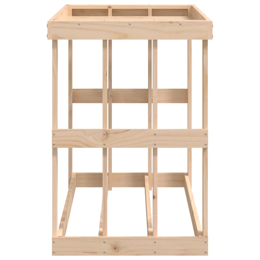 vidaXL Outdoor Log Holder 108x52x74 cm Solid Wood Pine 6