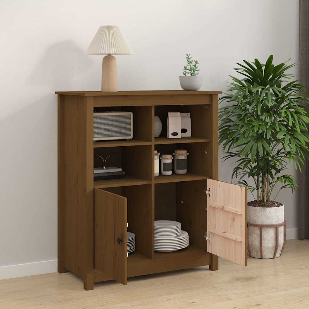 Sideboard 83x41,5x100 cm Solid Wood Pine Honey brown