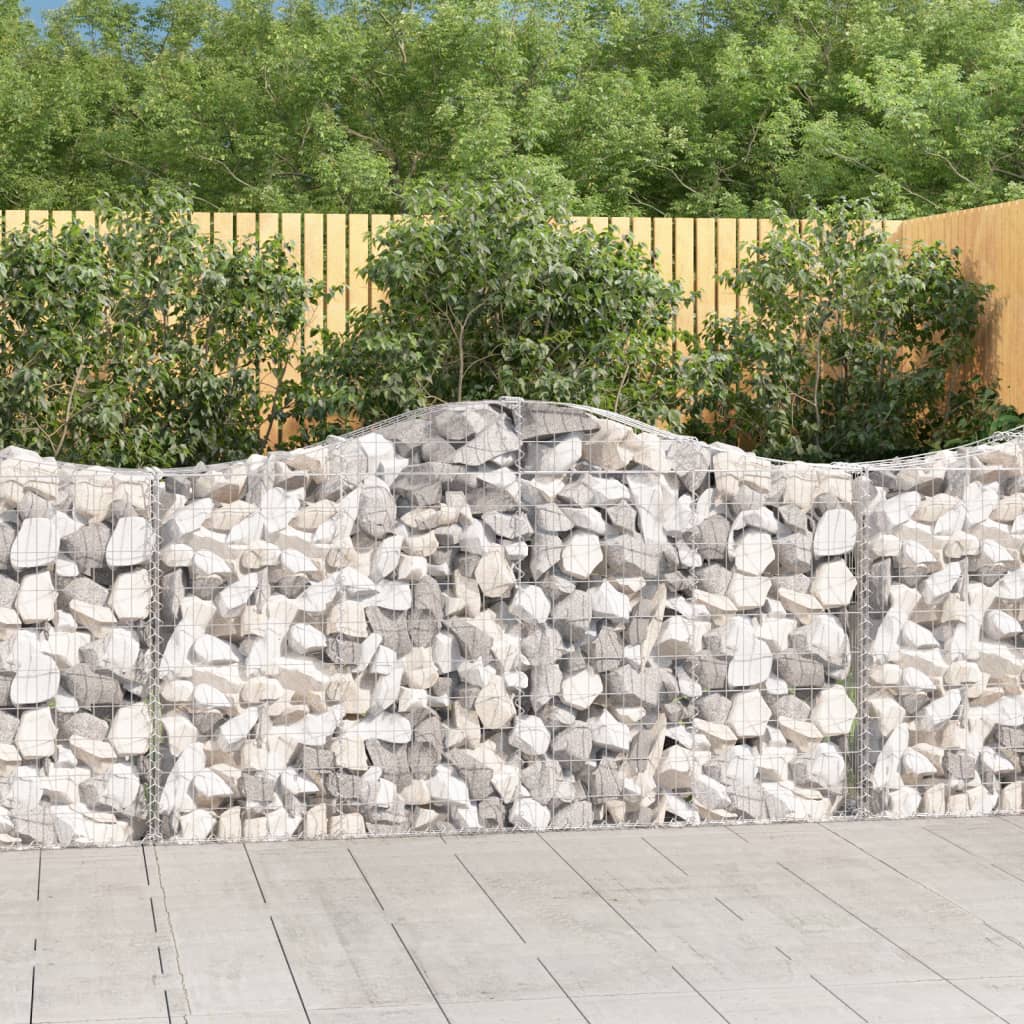 Arched Gabion Baskets Galvanised Iron