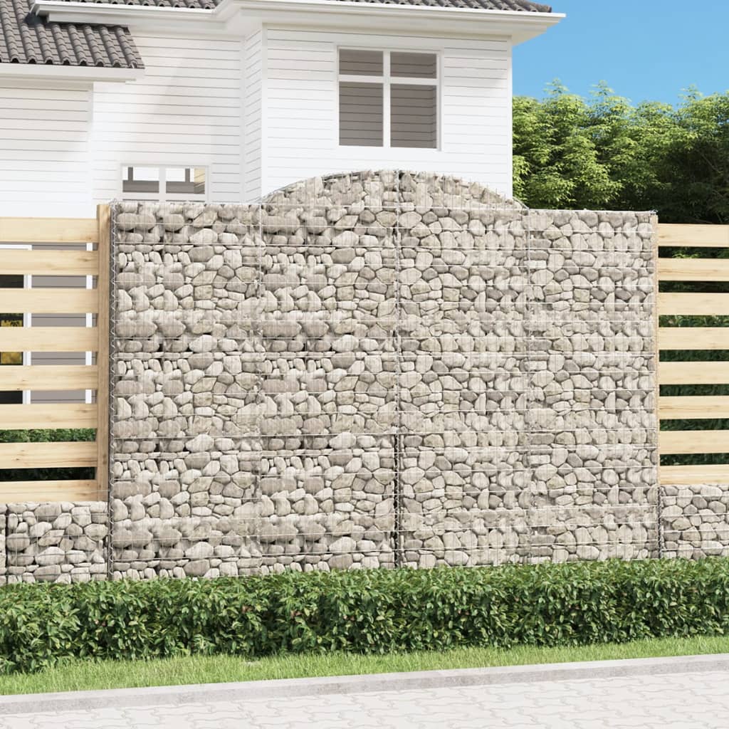 Arched Gabion Baskets Galvanised Iron