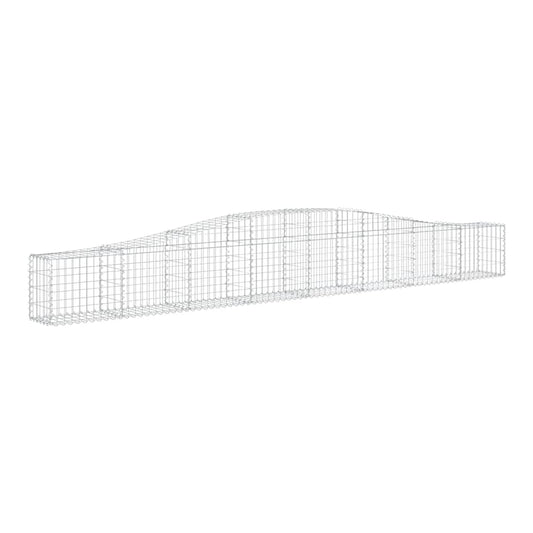 Arched Gabion Basket Galvanised Iron 1 400 x 30 x 40/60–400 x 50 x 220/240 cm 400 x 30 x 40/60 cm