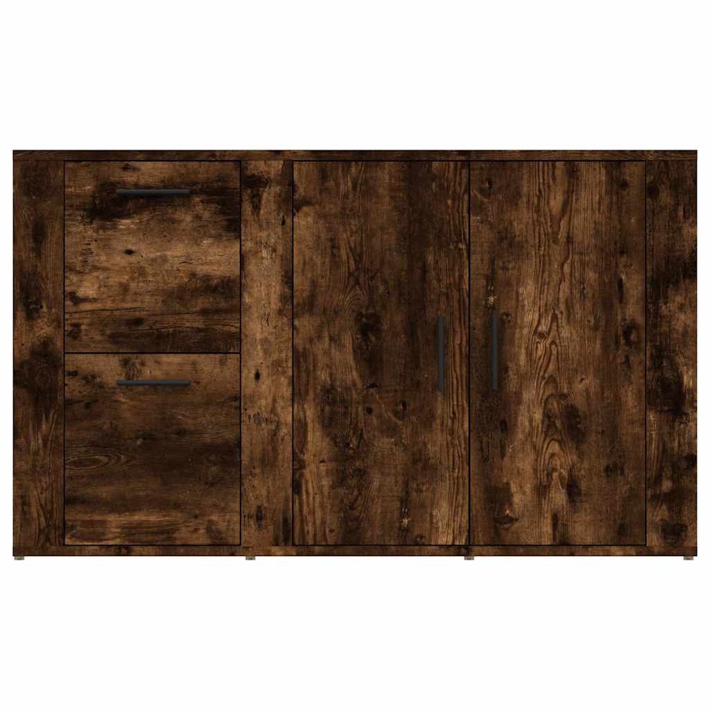 vidaXL Sideboard Smoked Oak 100x33x59.5 cm Engineered Wood 6