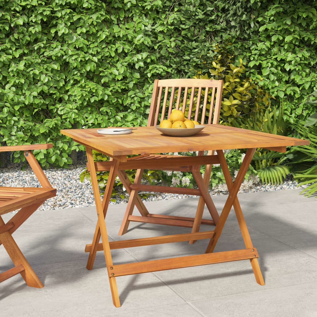 vidaXL Folding Garden Table Solid Acacia Wood