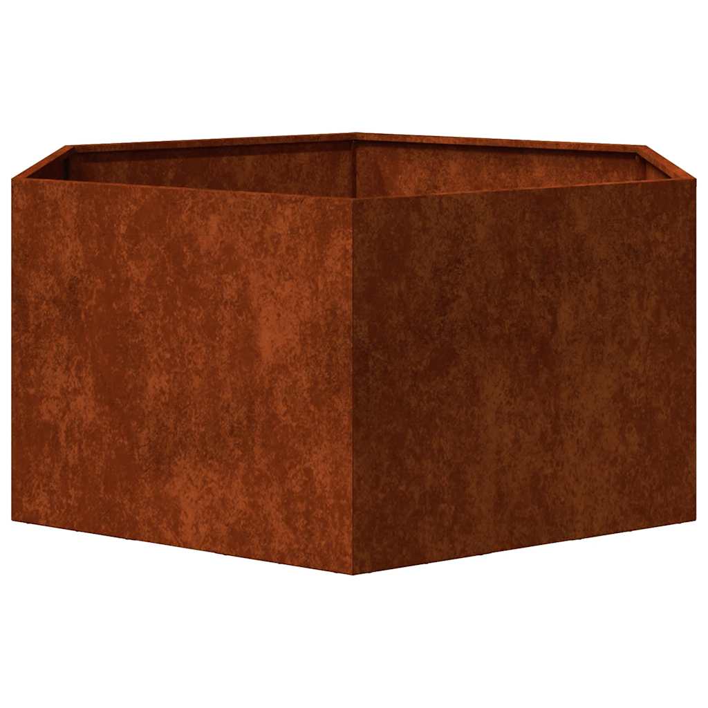 vidaXL Planter Rusty 90x90x45 cm Corten Steel 6