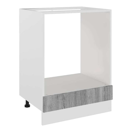 Hanging Cabinet 2 pcs 40 x 31 x 40 cm Grey sonoma 1x hanging glass cabinet (2 doors) 80 cm wide 60 cm high–2x hanging glass cabinet (2 doors) 60 cm wide 40 cm high 1x oven cabinet 60 cm