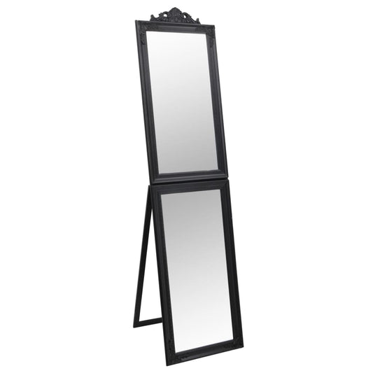 Free-Standing Mirror 40x160 cm Black 45 cm 180 cm