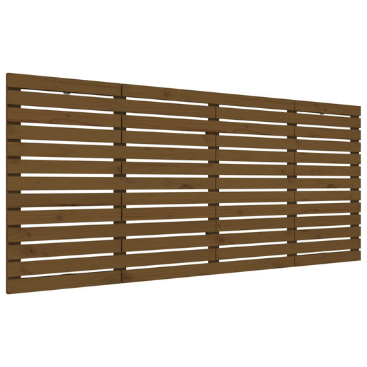 The wooden headboard shown from an angled perspective against a plain white background