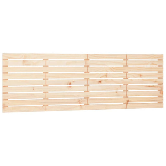 vidaXL Wall Headboard 206x3x63 cm Solid Wood Pine 2
