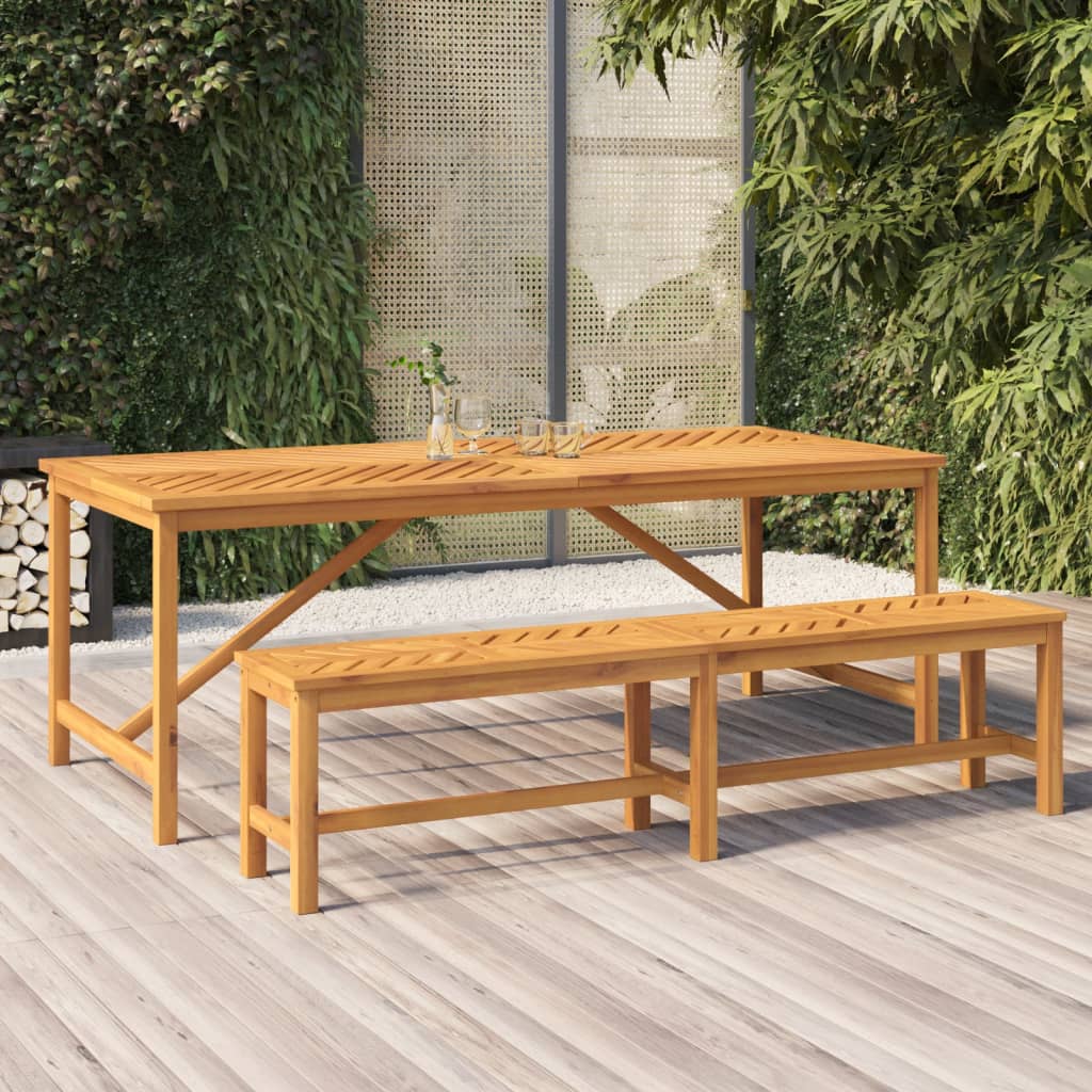 Garden Bench 80 cm Solid Wood Acacia 180 x 35 x 45 cm
