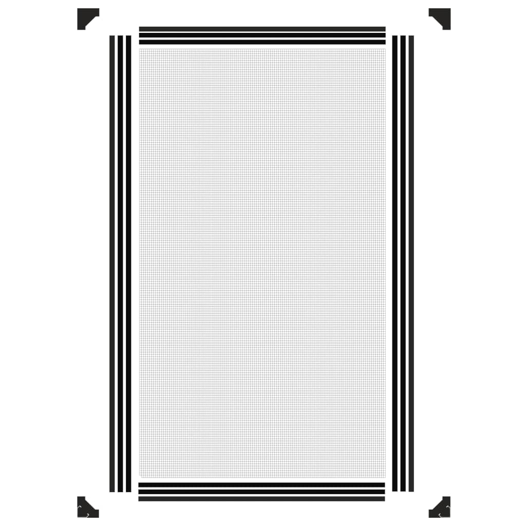 vidaXL Magnetic Insect Screen for Windows Anthracite 80x140 cm 6
