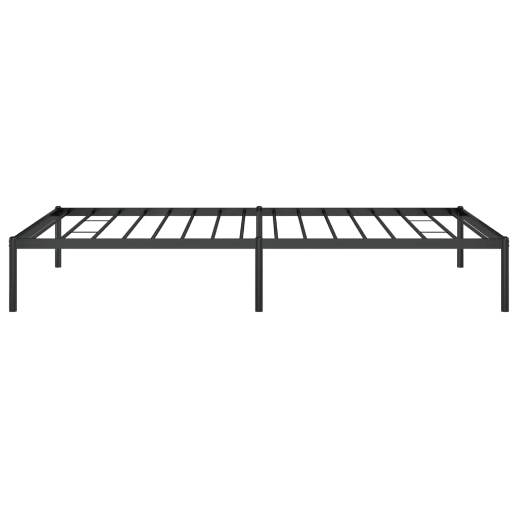 vidaXL Metal Bed Frame without Mattress Black 107x203cm 6