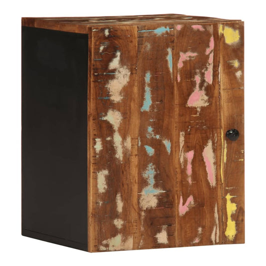 Bathroom Wall Cabinet 38x33x48 cm Solid Wood Mango Multicolour