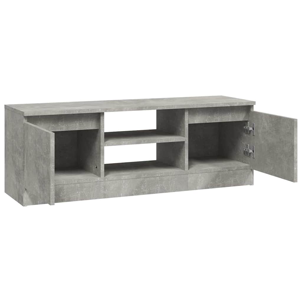 vidaXL TV Cabinet with Door Concrete Grey 102x30x36 cm 6