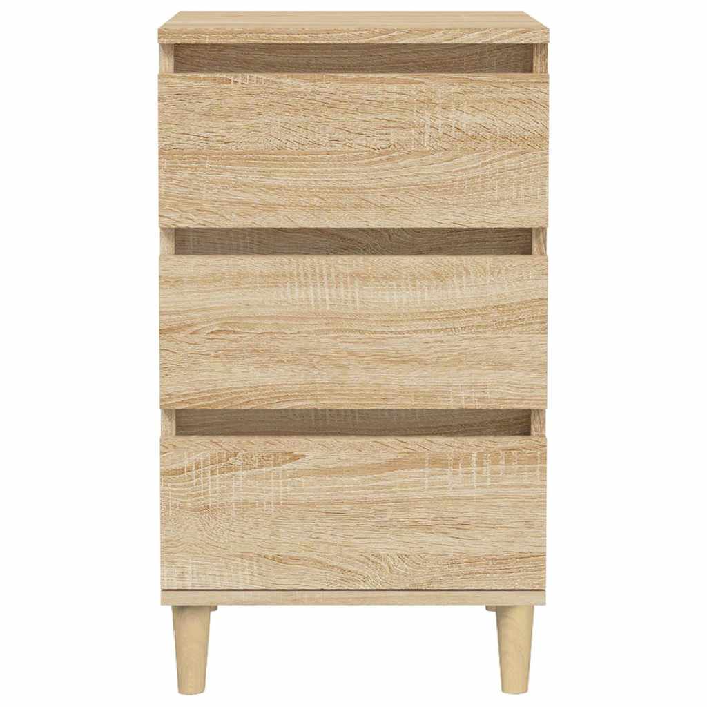 vidaXL Bedside Cabinet Sonoma Oak 40x35x70 cm Engineered Wood 6