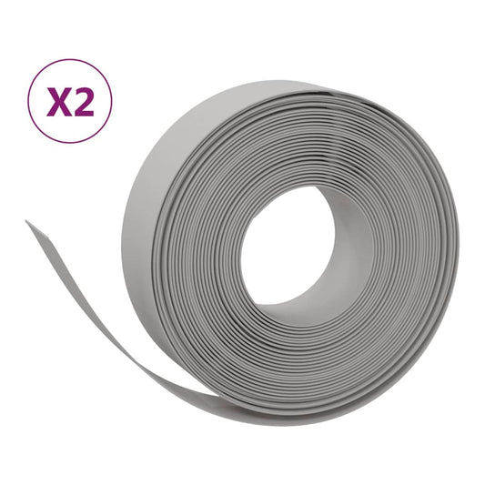 Garden Edging 25 m 10 cm PE Grey 20 m 0.15 m