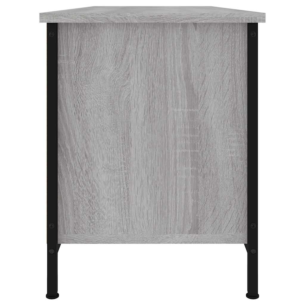 vidaXL TV Cabinet Grey Sonoma 102x35x45 cm Engineered Wood 6