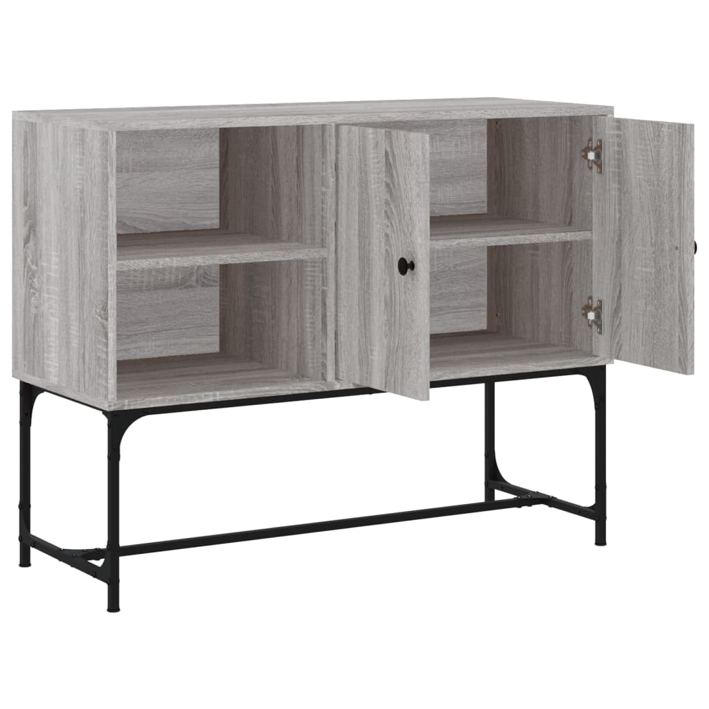vidaXL Sideboard Grey Sonoma 100x40x79.5 cm Engineered Wood 6
